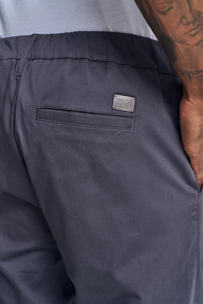 Calça Masculina Com Detalhe Metálico - Harry CINZA 4