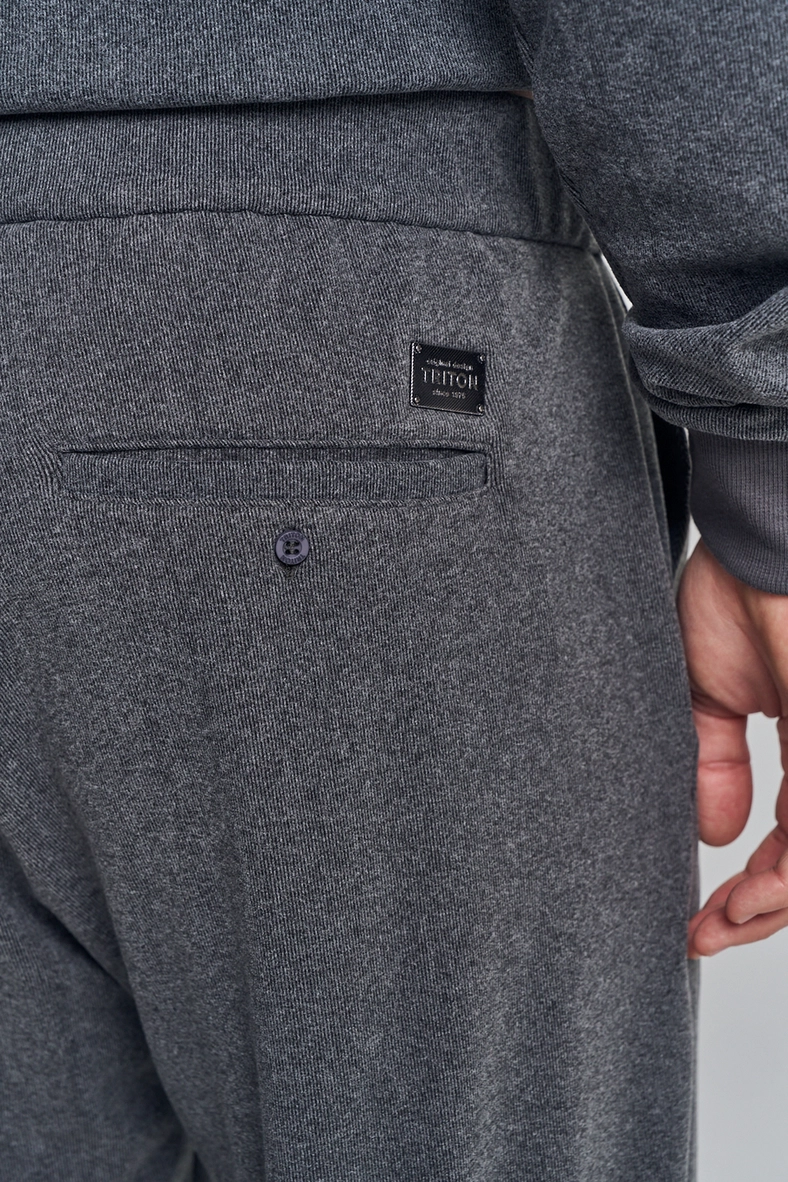 Calça Masculina Com Textura - Rafael CINZA 5