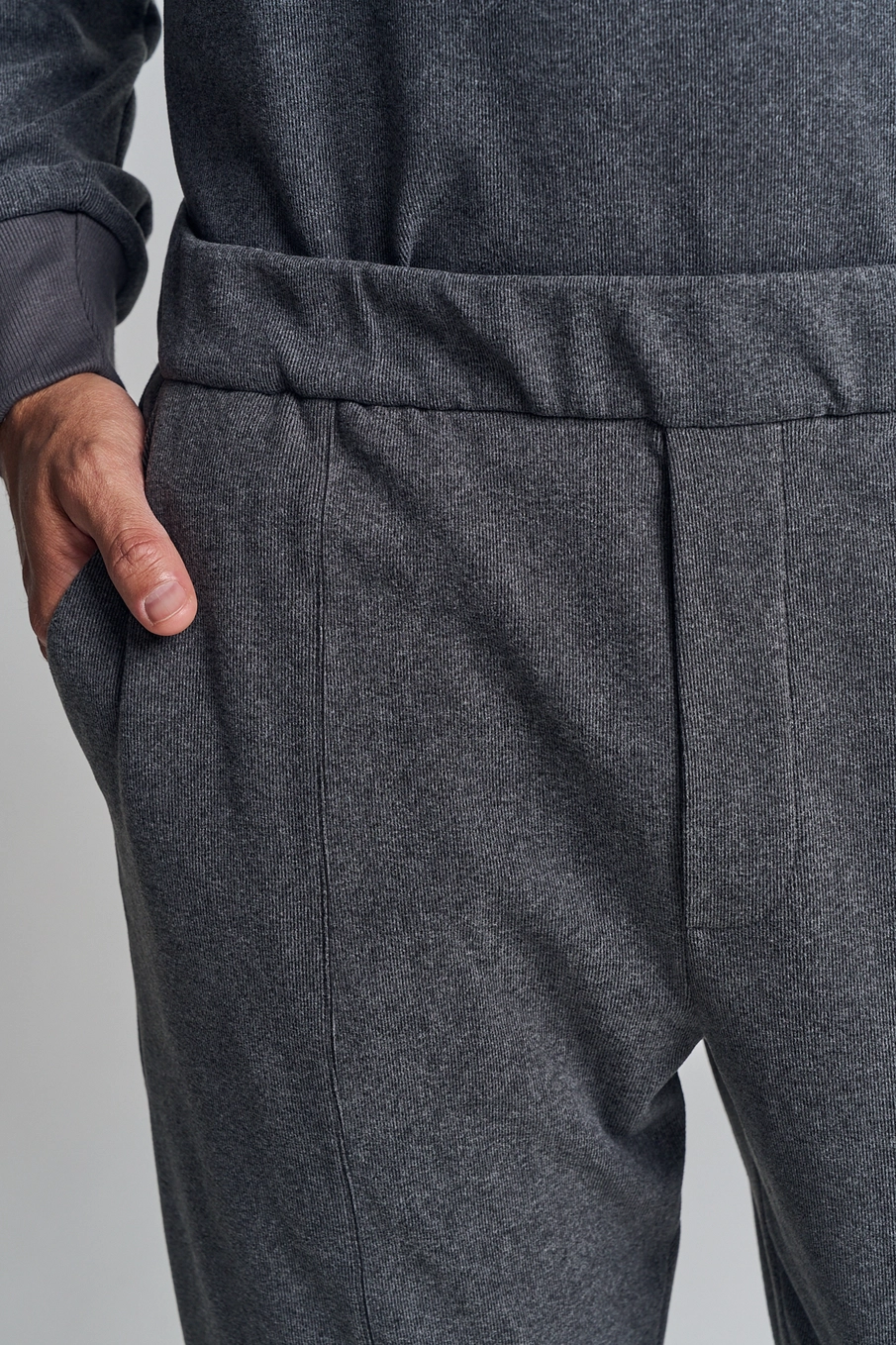 Calça Masculina Com Textura - Rafael CINZA 4