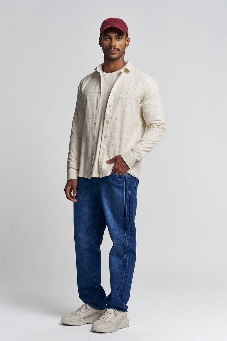 Calça Masculina Jeans Reta - Comfort Índigo 1