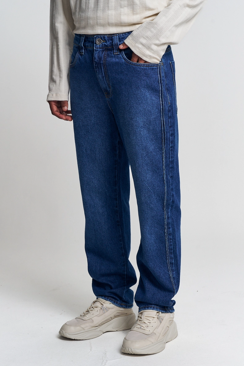 Calça Masculina Jeans Reta - Comfort Índigo 3
