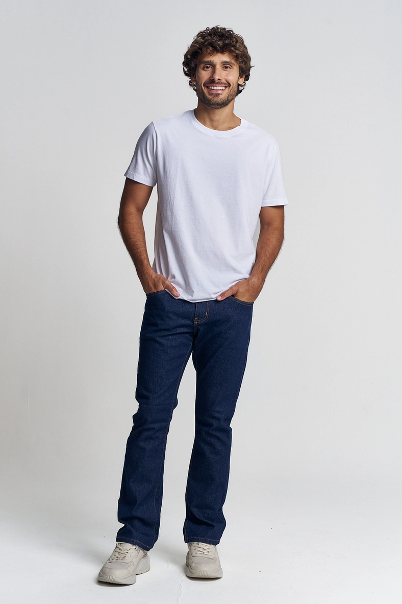 Calça Masculina Jeans Reta - Leo Índigo 1