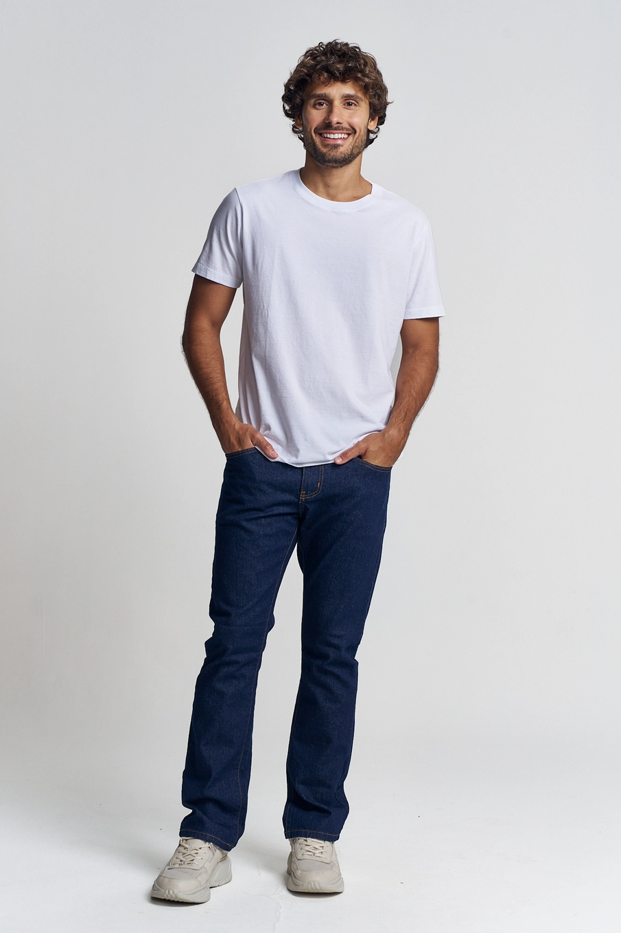 Calça Masculina Jeans Reta - Leo Índigo 1