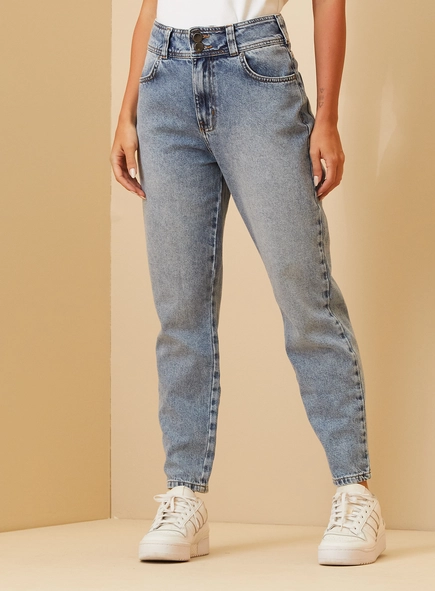 Calça Feminina Jeans Mom Ayla