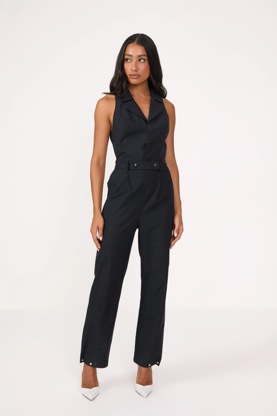 Macacão Halter Neck Preto 1