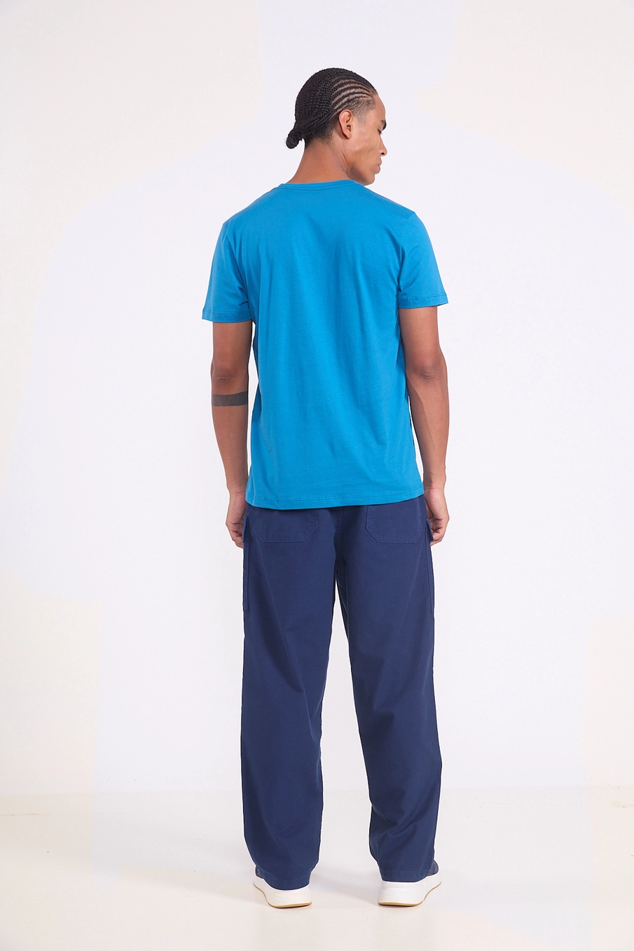 Camiseta Masculina Memórias Nostálgicas Azul