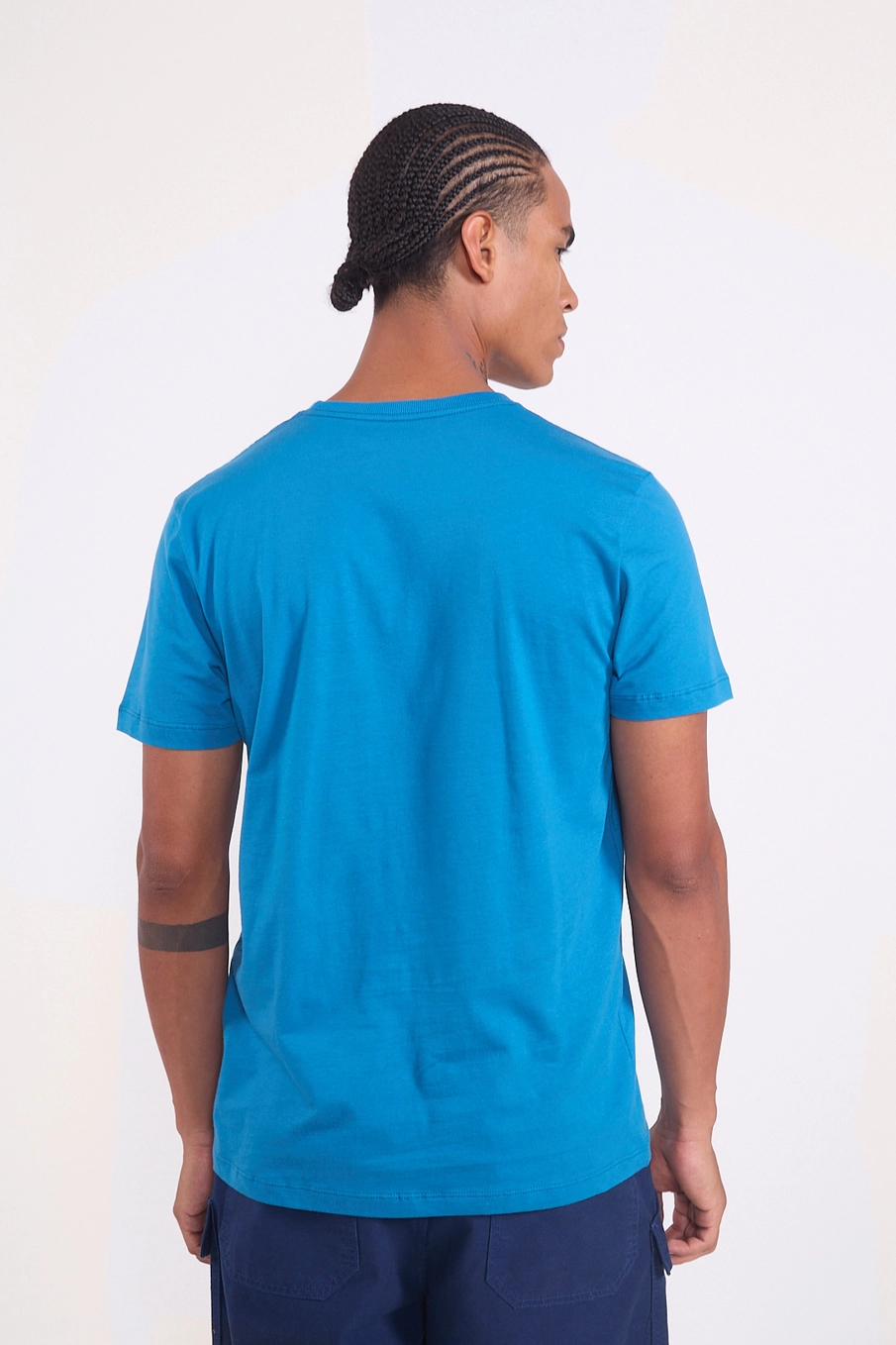 Camiseta Masculina Memórias Nostálgicas Azul