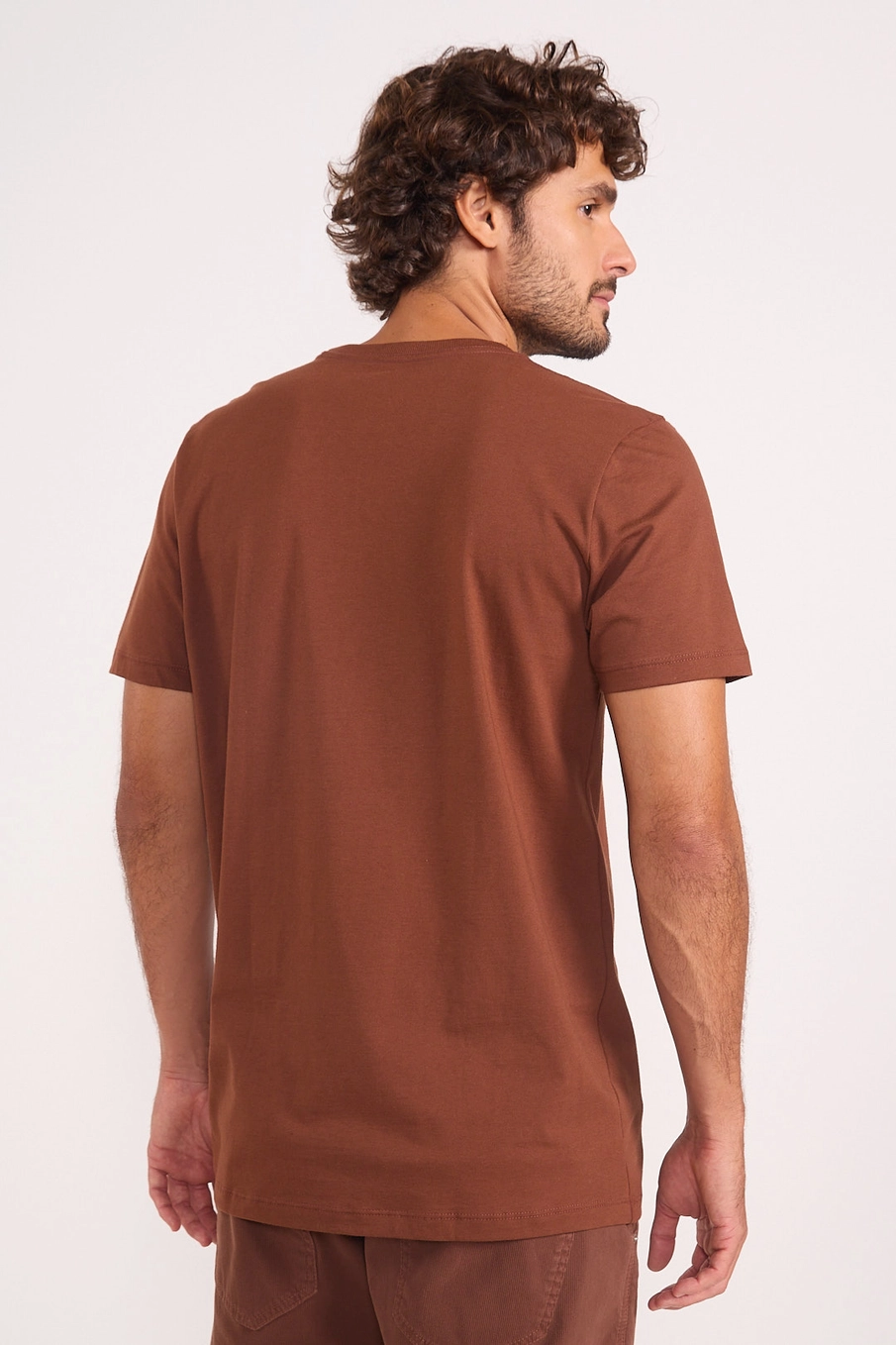 Camiseta Estampada Floppy Disk Marrom