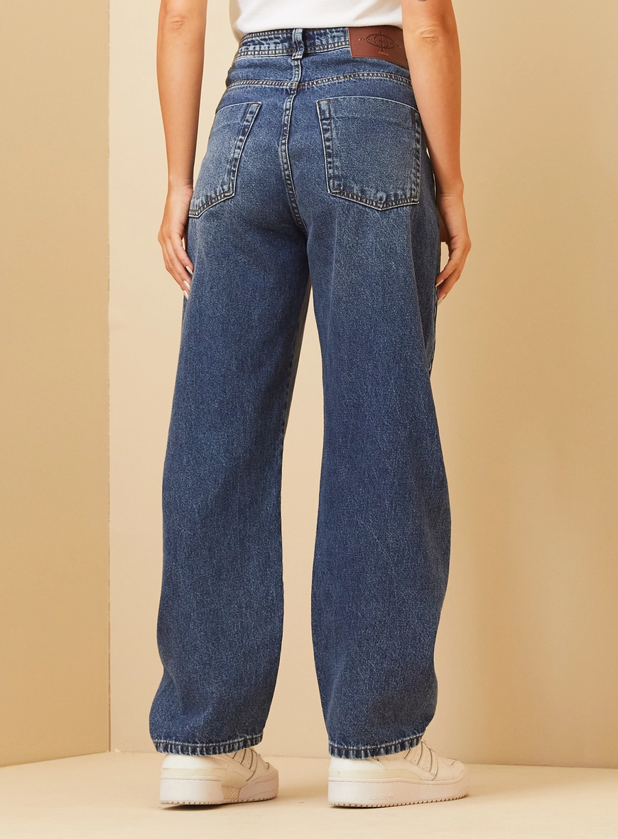 Calça Feminina Jeans - Barrel Índigo 4