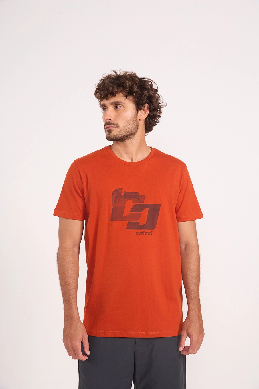 Camiseta Estampada Logo Laranja