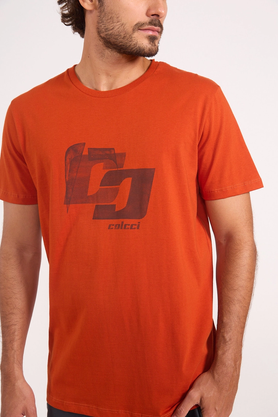 Camiseta Estampada Logo Laranja