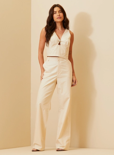 Calça Alfaiataria Reta Feminina