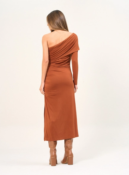 Vestido Feminino Midi Manga Única