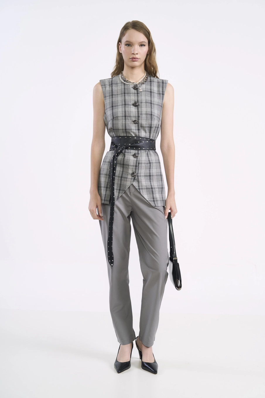 Blusa Colete Xadrez Heritage Estampados