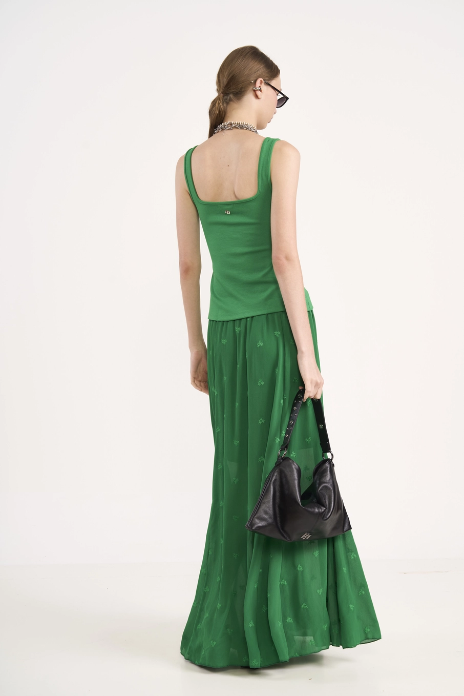 Blusa Estruturada Bustier Verde Vanity