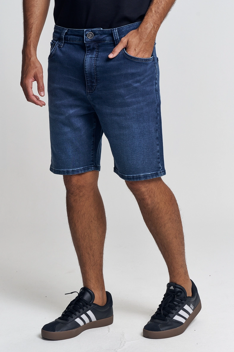 Bermuda Masculina Jeans - Luan Índigo 2