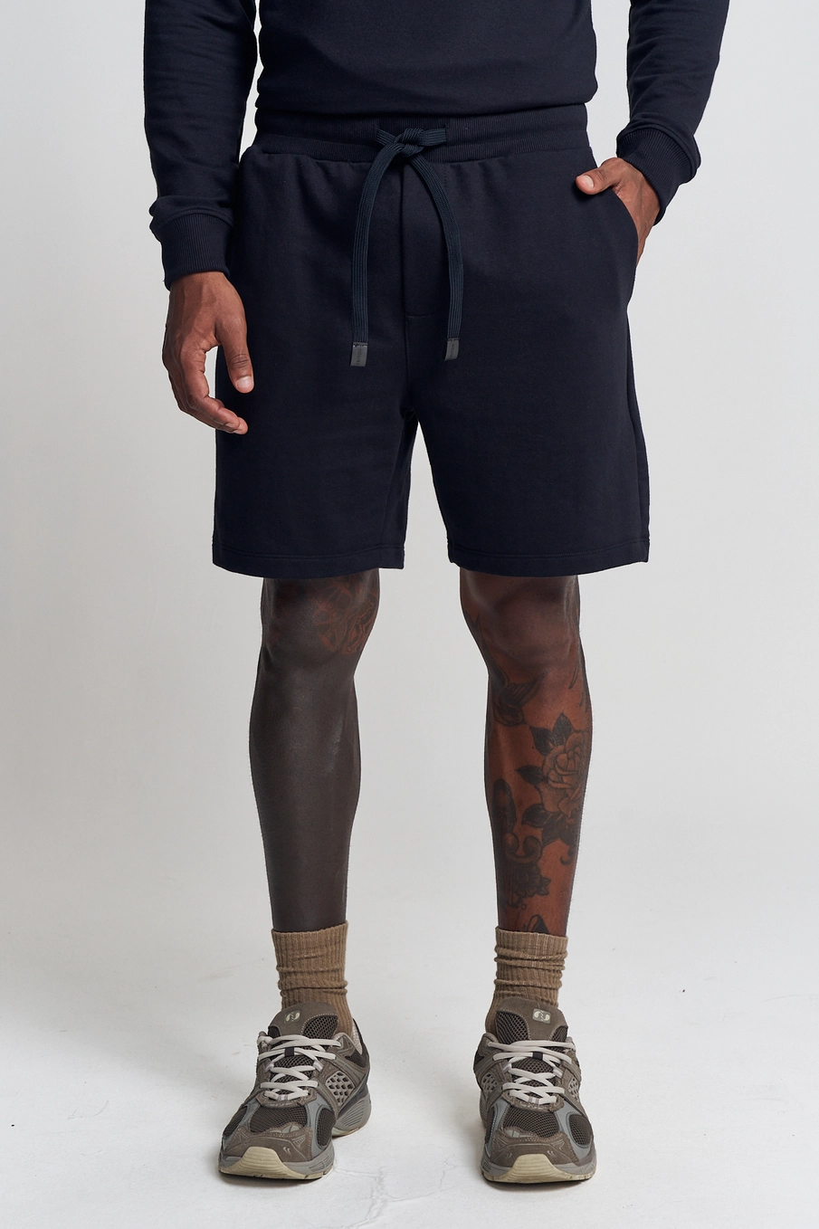 Bermuda Masculina Moletom Comfort Preto 2
