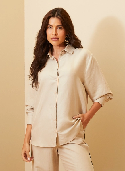 Camisa Feminina Manga Longa - Over