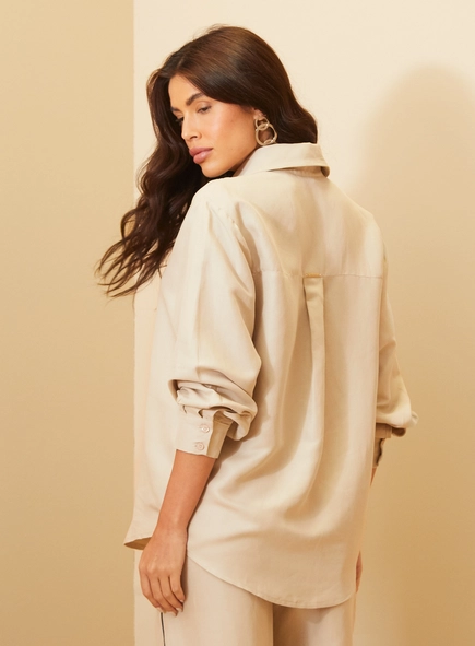 Camisa Feminina Manga Longa - Over