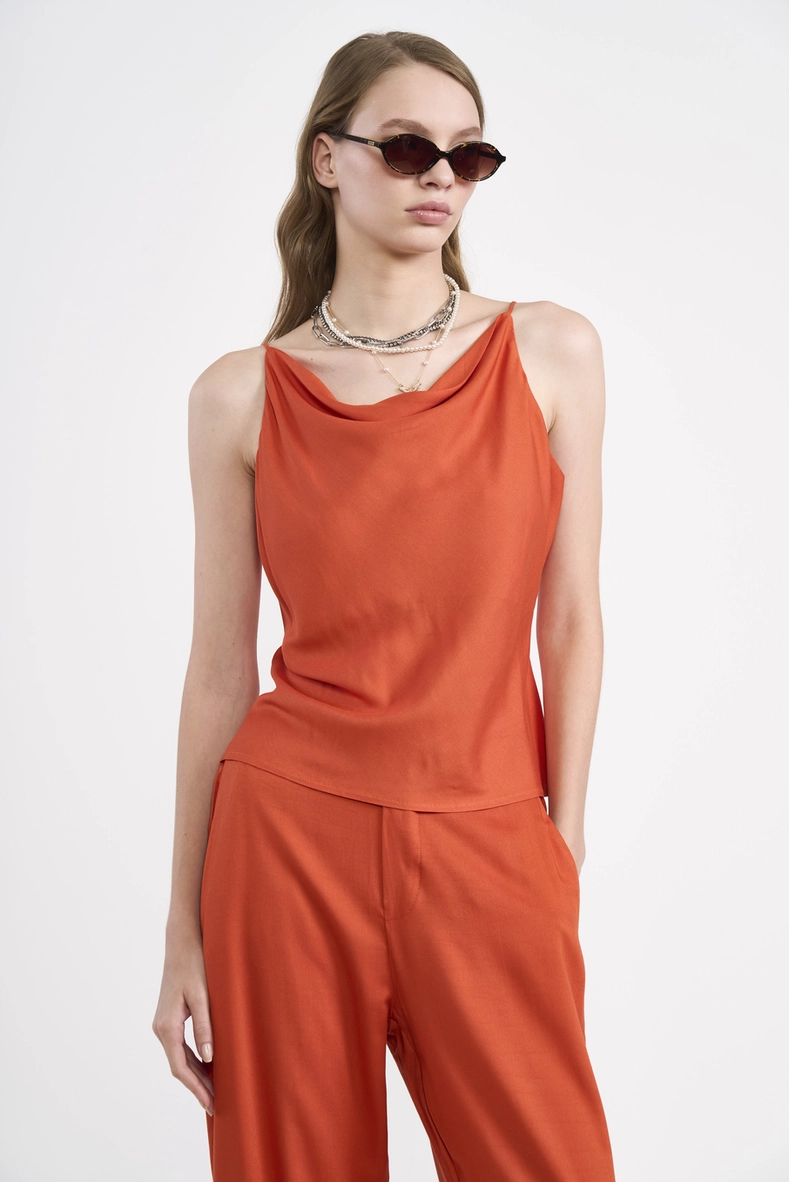 Blusa Alça Degagê Em Viscose