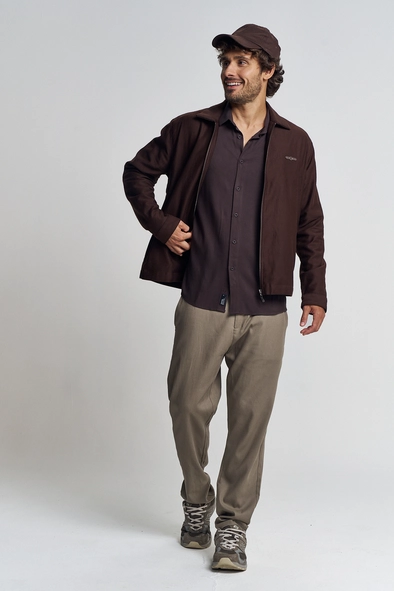 Camisa Masculina Com Aplicação Frontal - Casual