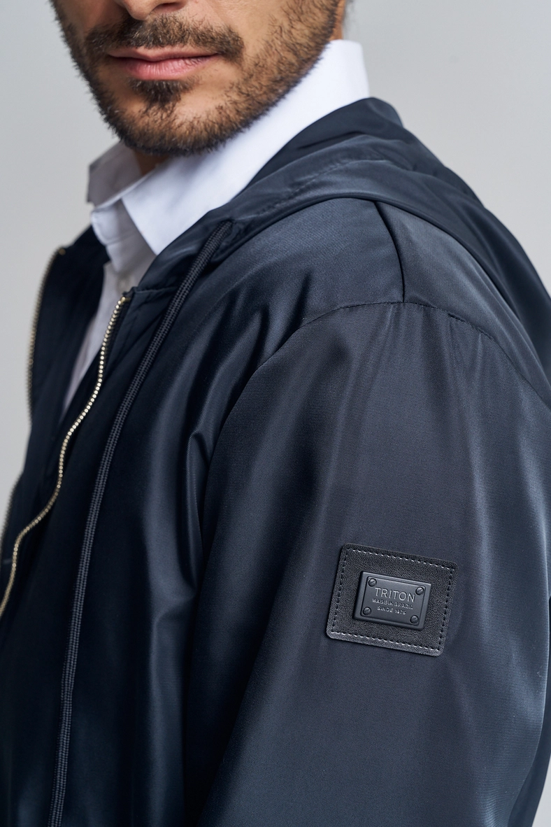Blusão Masculino Com Capuz - Bomber Preto 3