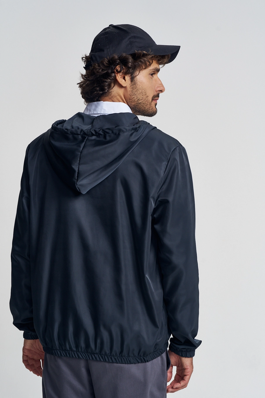 Blusão Masculino Com Capuz - Bomber Preto 2