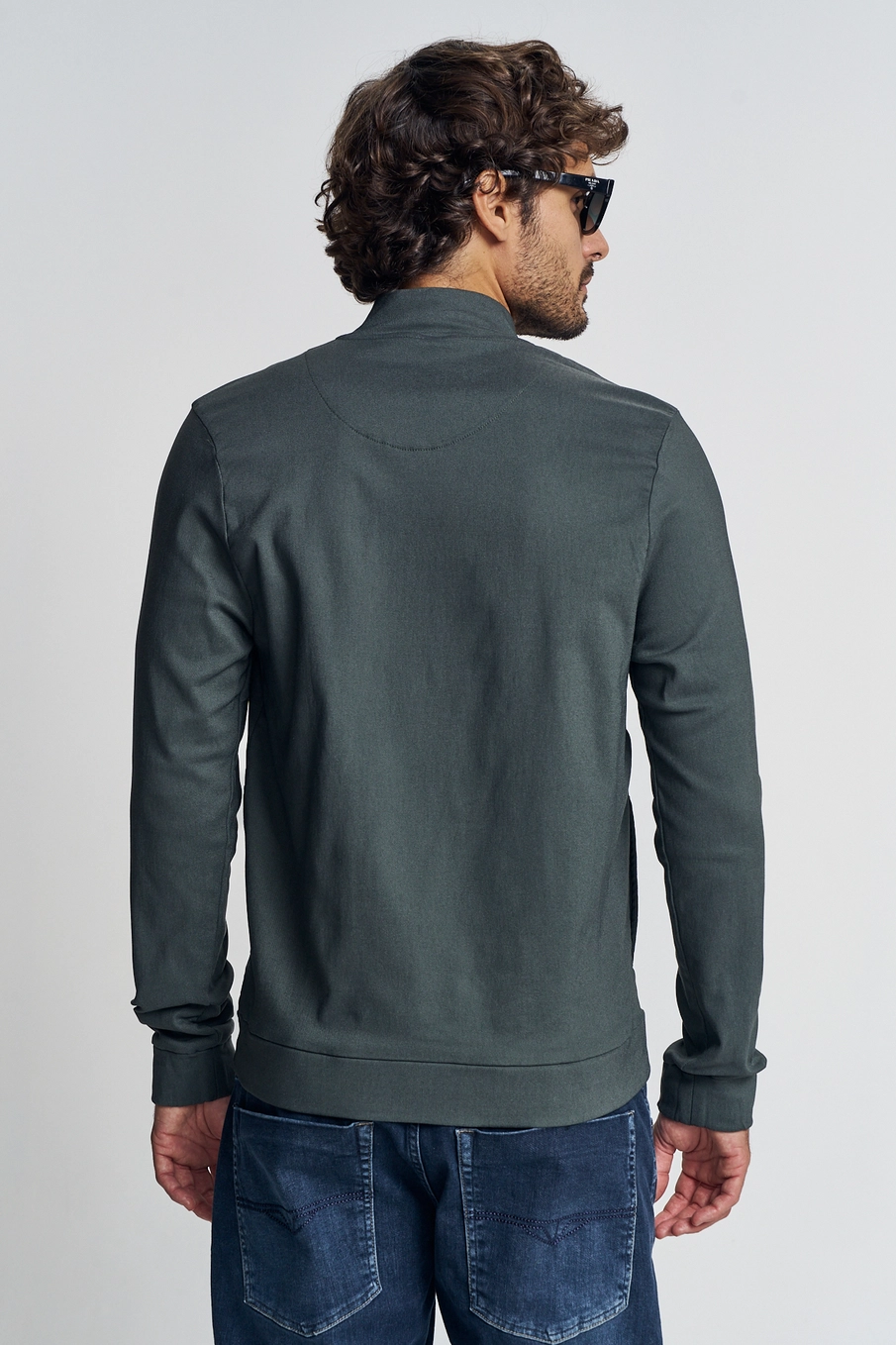 Jaqueta Moletom Masculina Comfort Verde 3