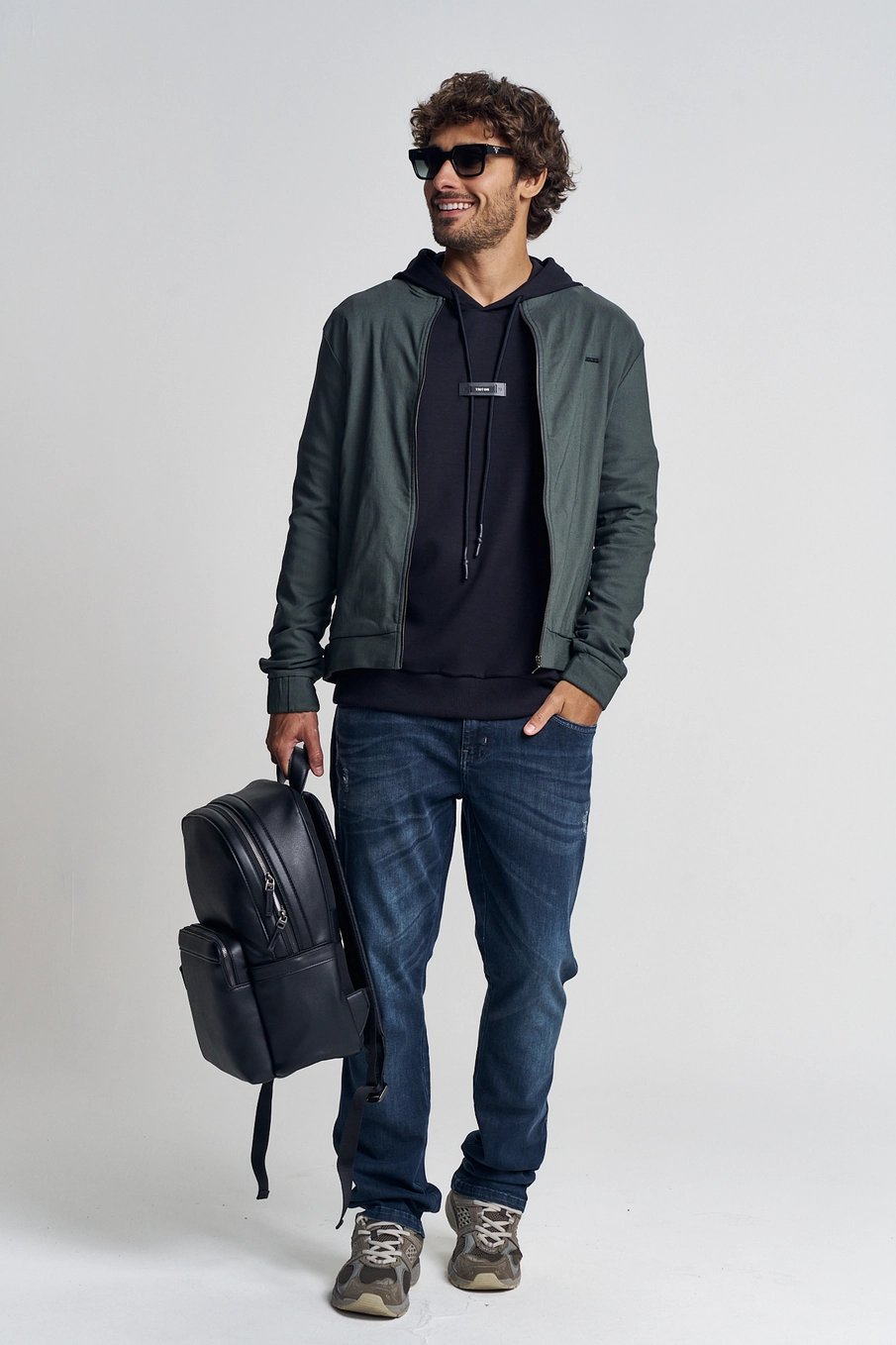Jaqueta Moletom Masculina Comfort Verde 5