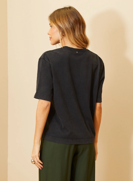 Camiseta Feminina Com Estampa Frontal - Comfort
