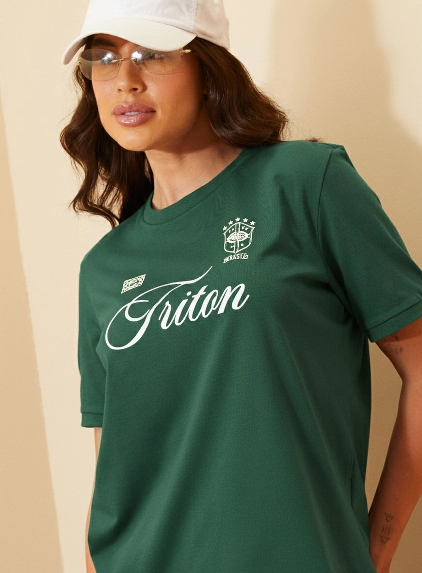 Camiseta Feminina Comfort Com Estampa - Copa Verde Vanity 3