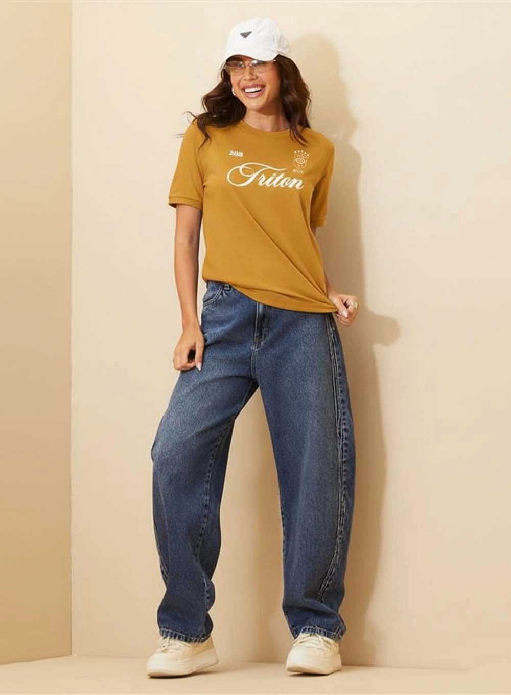 Camiseta Feminina Comfort Com Estampa - Copa Amarelo 4
