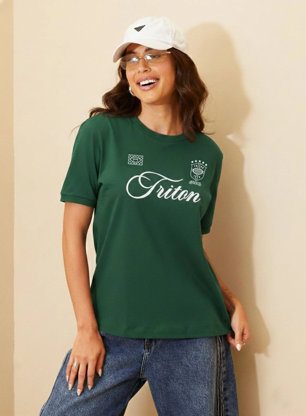 Camiseta Feminina Comfort Com Estampa - Copa Verde Vanity 1