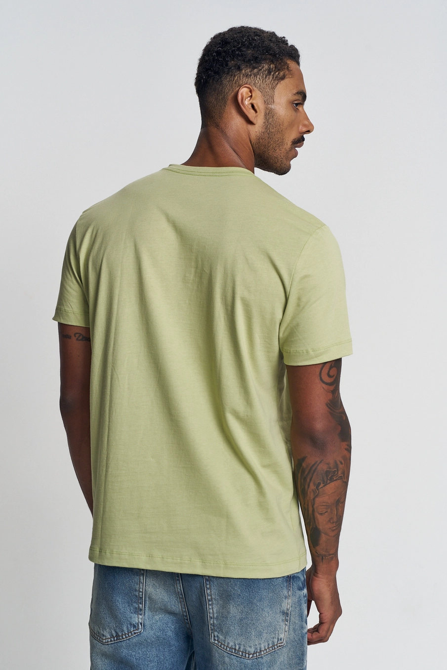 Camiseta Masculina Estampada - New Verde Rosemary 2