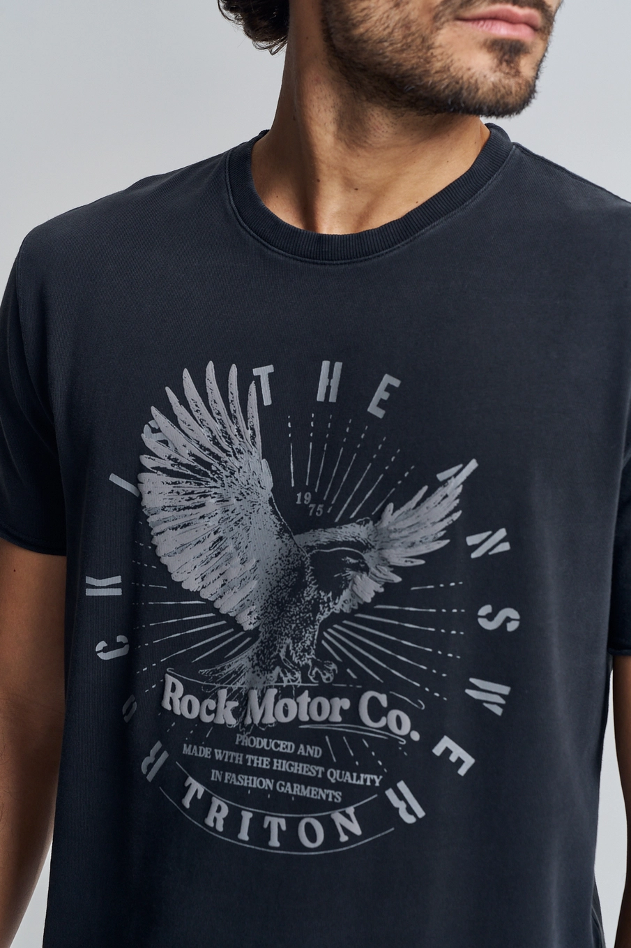 Camiseta Masculina Estampa Rock Motor Preto 3