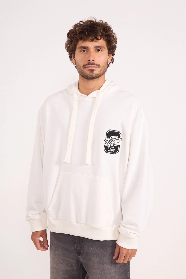 Blusão Moletom Com Capuz Varsity