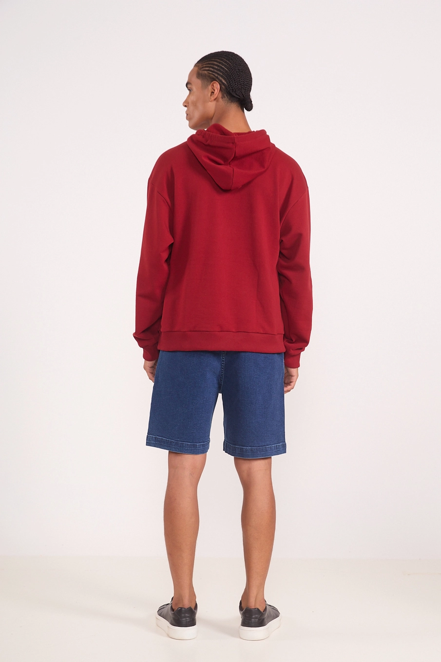 Blusão Moletom Com Capuz Heritage Vermelho