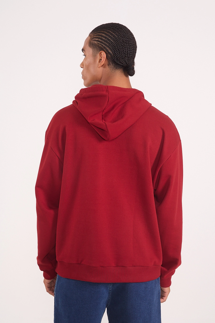 Blusão Moletom Com Capuz Heritage Vermelho