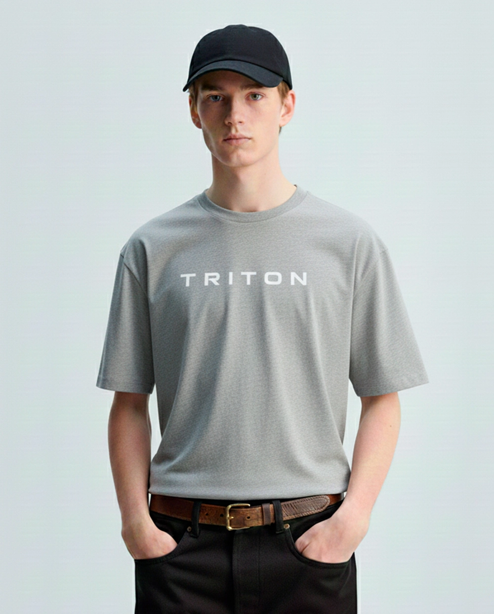 Camiseta Malha 1 Masculino Triton CINZA 1