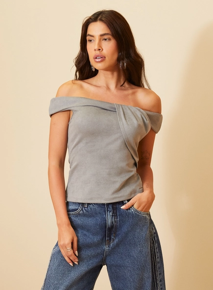 Blusa Ombro A Ombro - Slim