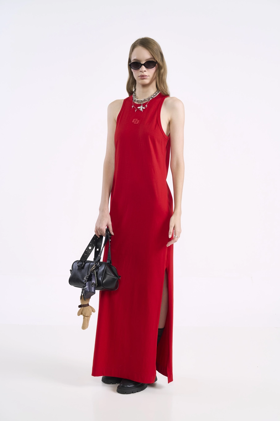 Vestido Maxi Vermelho Vermelho