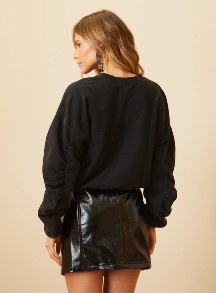 Blusão Comfort Mangas Bufantes