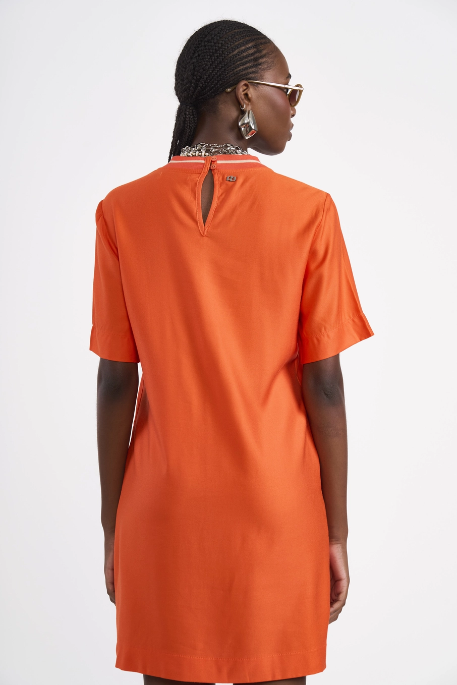 Vestido Curto T-shirt Dress Laranja