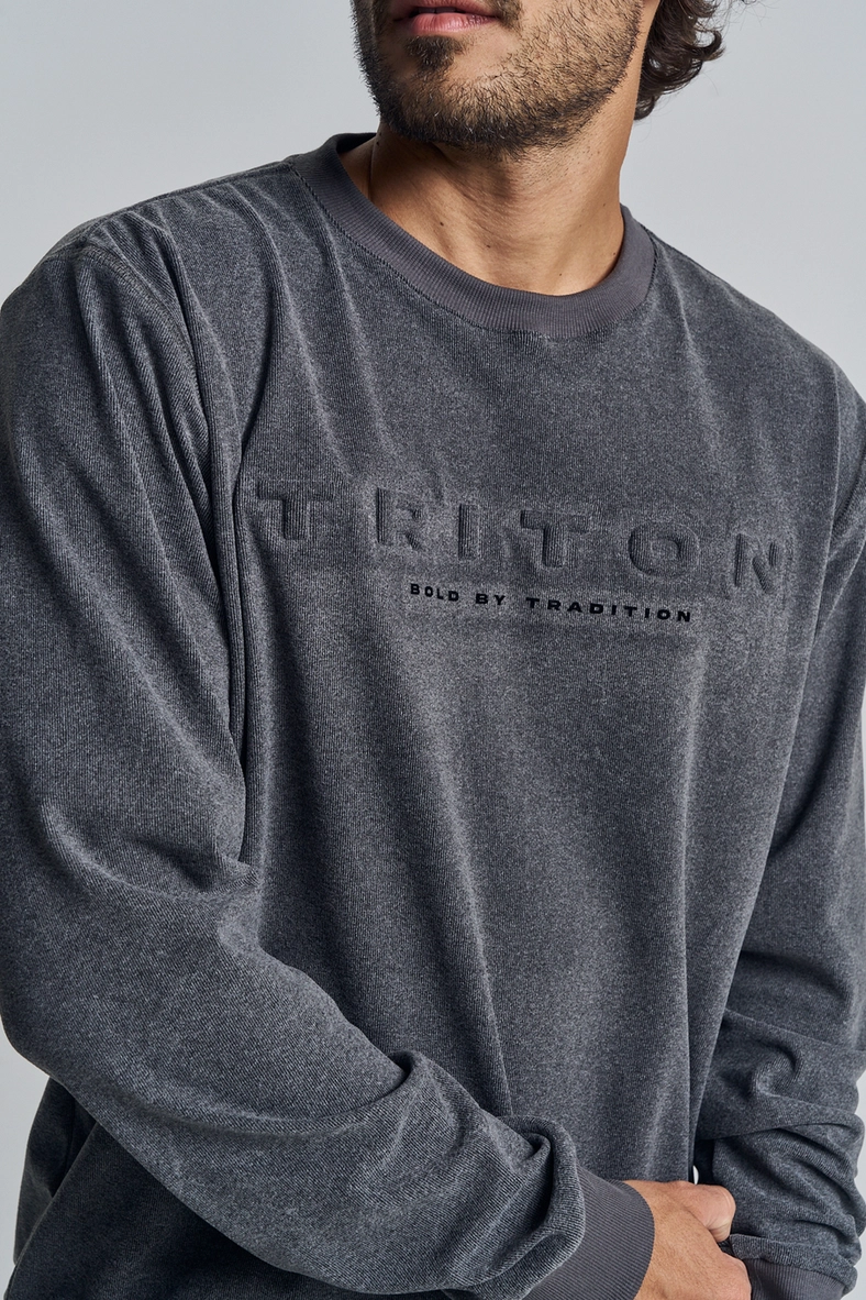 Blusão Masculino Logo Alto Relevo CINZA 4