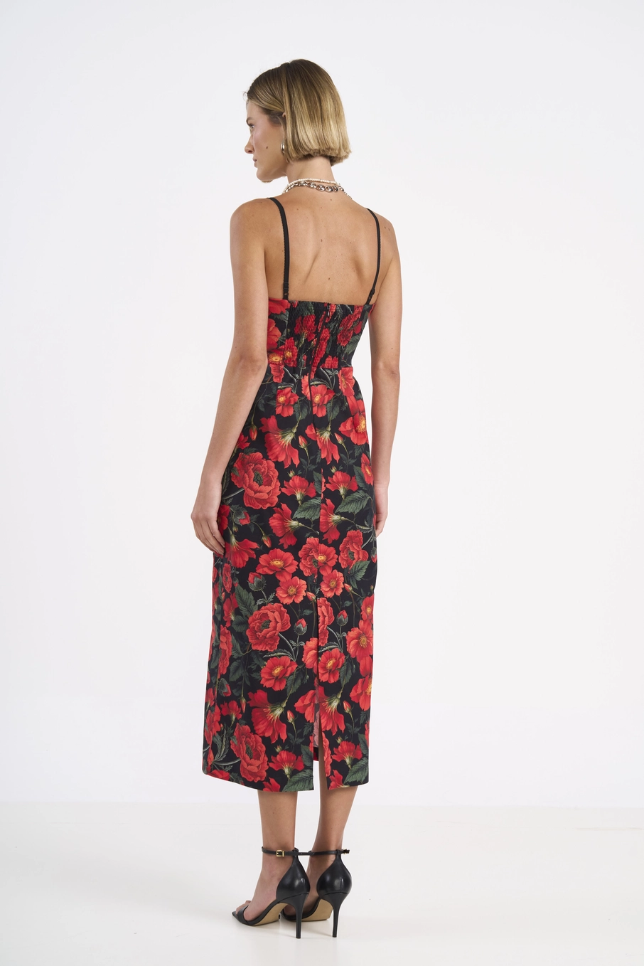 Vestido Midi Estampa Magnólia Estampados