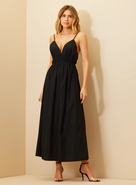 Vestido Com Detalhe Franzido - Comfort
