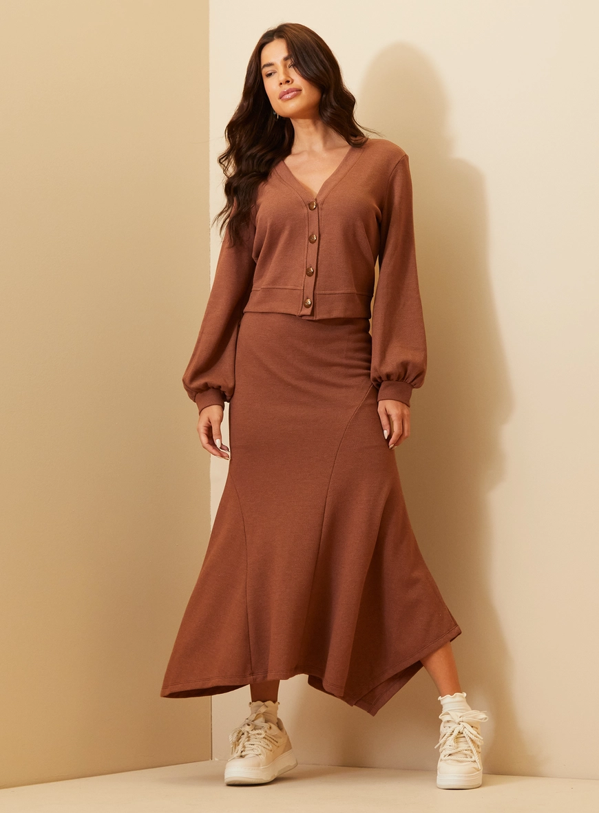 Cardigan Triton Marrom 1