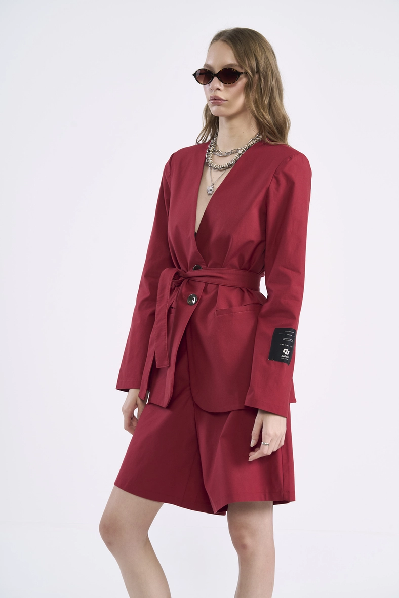 Blazer De Alfaiataria Com Ajuste Na Cintura