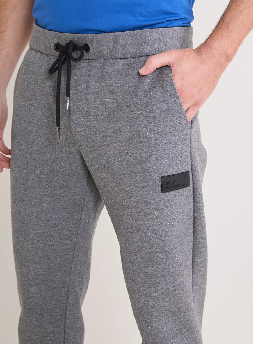 Calça Masculina Alfaiataria Com Cordão - Johann CINZA