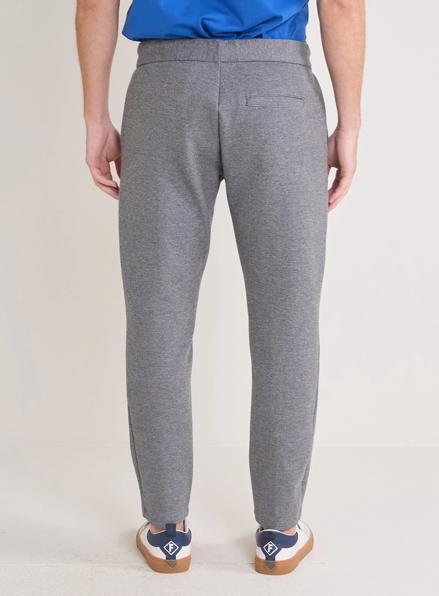 Calça Masculina Alfaiataria Com Cordão - Johann CINZA